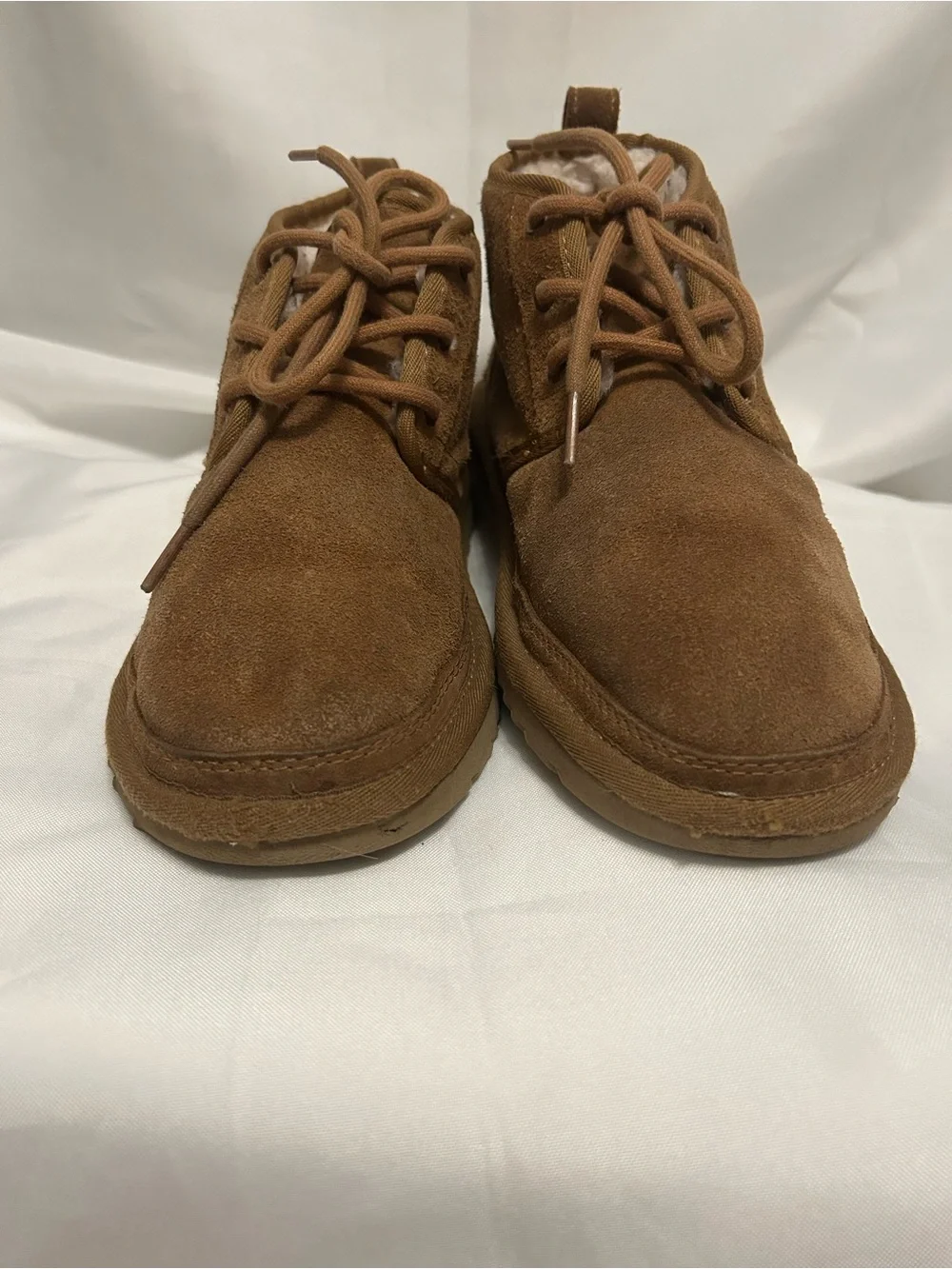 Women’s Brown Suede Lace-Up Casual Boots